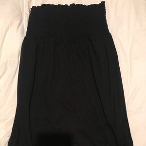 Black strapless swimsuit cover up